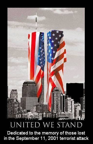 Twin Towers American Flags Pictures, Images and Photos