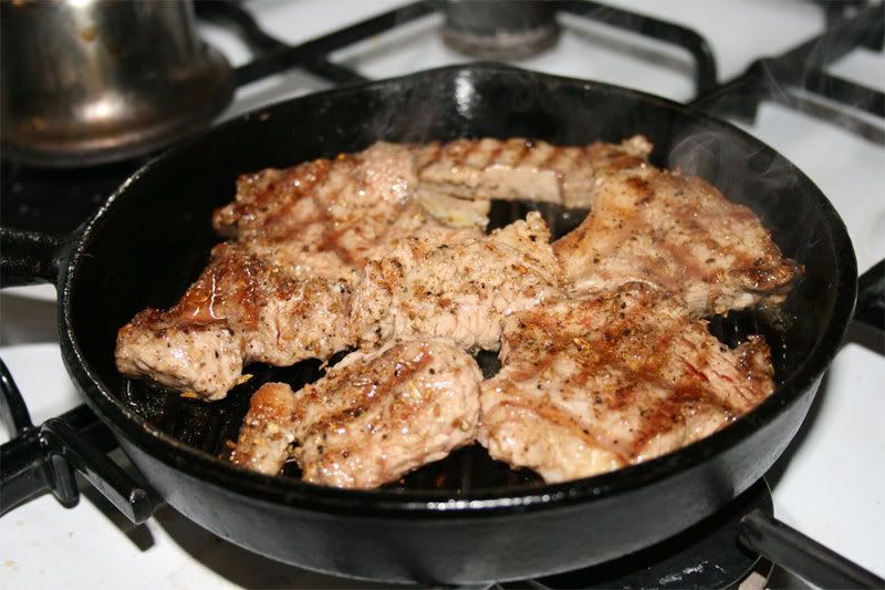 sizzling steak