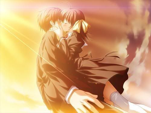 Anime Couples In The Sunset. Anime Couples :: Sunset Kiss picture by TheChromeAngel - Photobucket