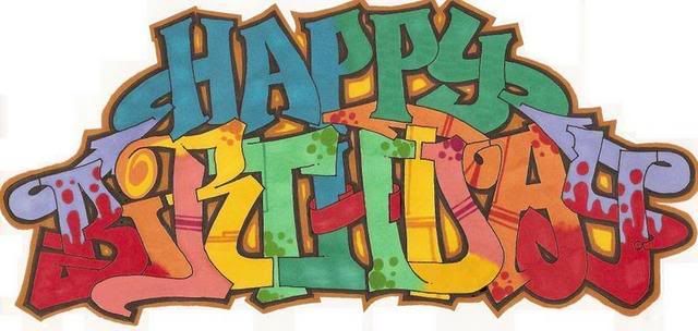  target="_blank"> happy birthday graffiti Pictures, Images and Photos