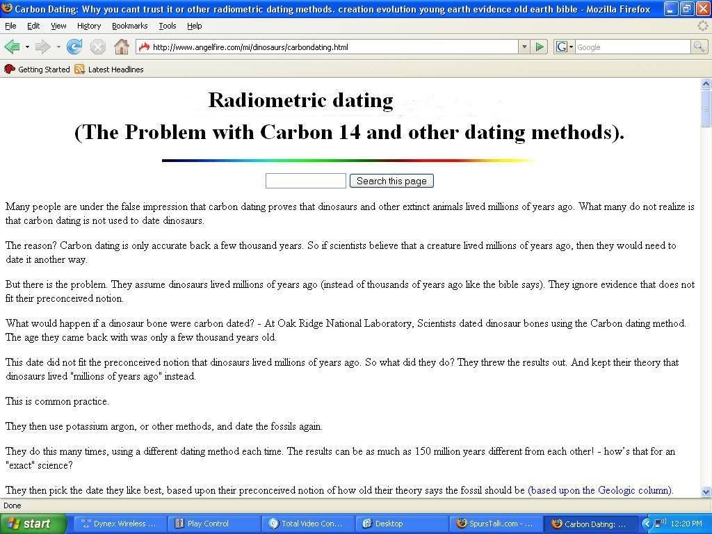 Assumptions Used In Carbon Dating