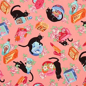 Beauty cat fabric