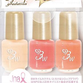 LUCKY TRENDY - Cream 3 Colours Cocktail Nail Polish