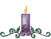 candle animation photo: CandlePurpleFlowers CandlePurpleFlowers.gif