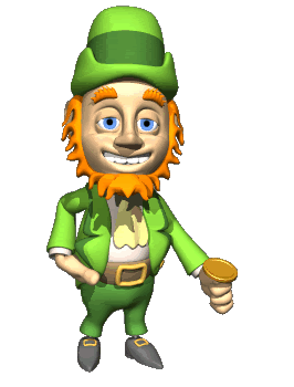LeprechaunFlipsCoinLge Pictures, Images and Photos