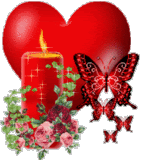 HeartCandleButterfly Pictures, Images and Photos