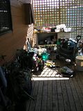 Back Verandah with all it's crap