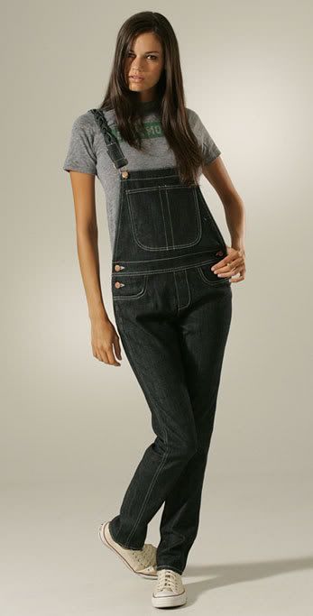 girl in overalls