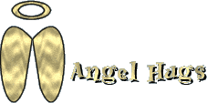gold Angel hugs tag