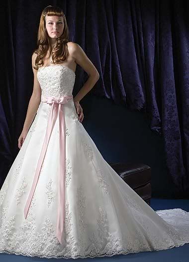 Pink White Bridal Dress 2