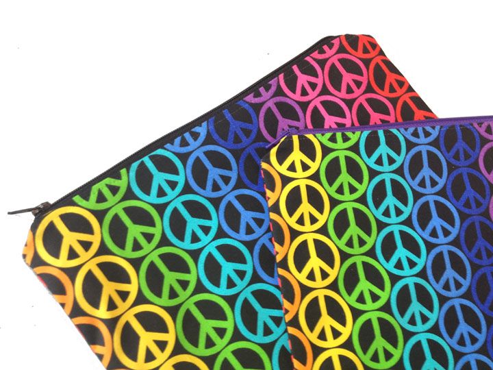 Peace and Love medium wetbag