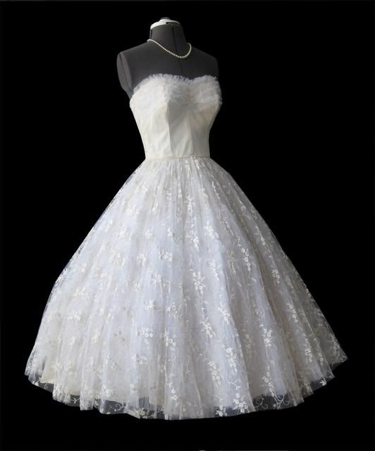 50's wedding dress