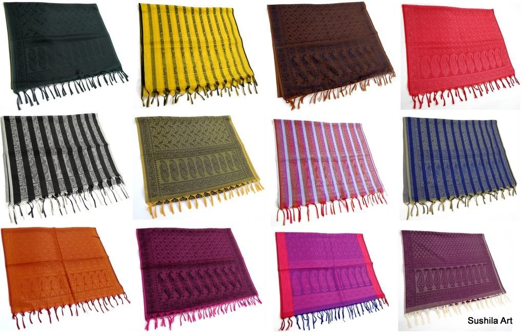 22-034-x72-034-Brocade-Handloom-Weaved-Indian-Art-Silk-Stole-Scarves-Scarf-wrap