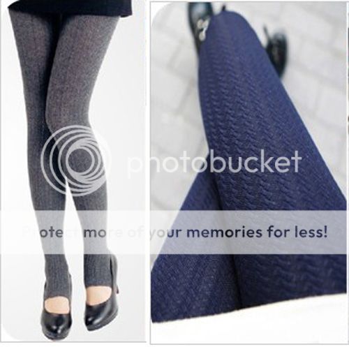 Cable Knit Leggings Warm Tights Winter Tights Pants Skinny