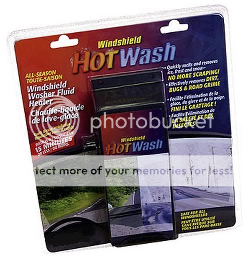   Hot Wash Windshield Washer Fluid Heater Heating Cleaning System