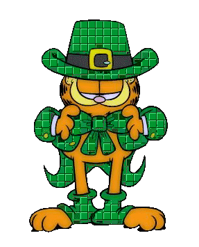 Image result for garfield leprechaun