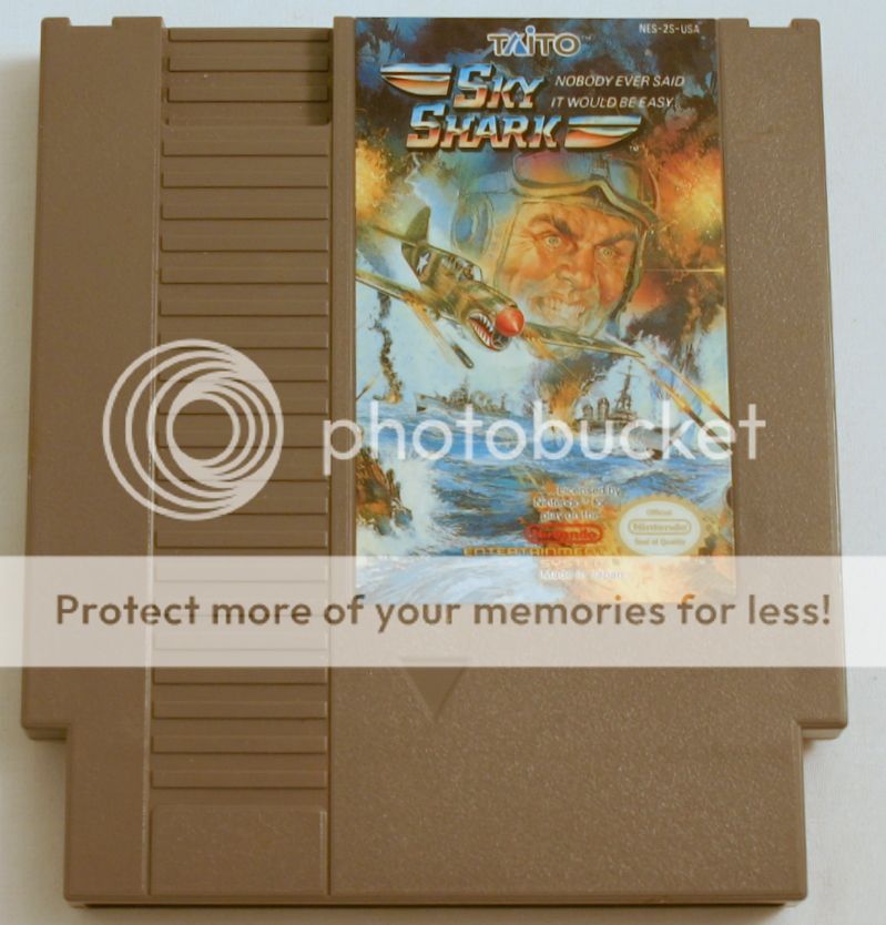 Sky Shark is used in good condition, Cartridge has part of an old 