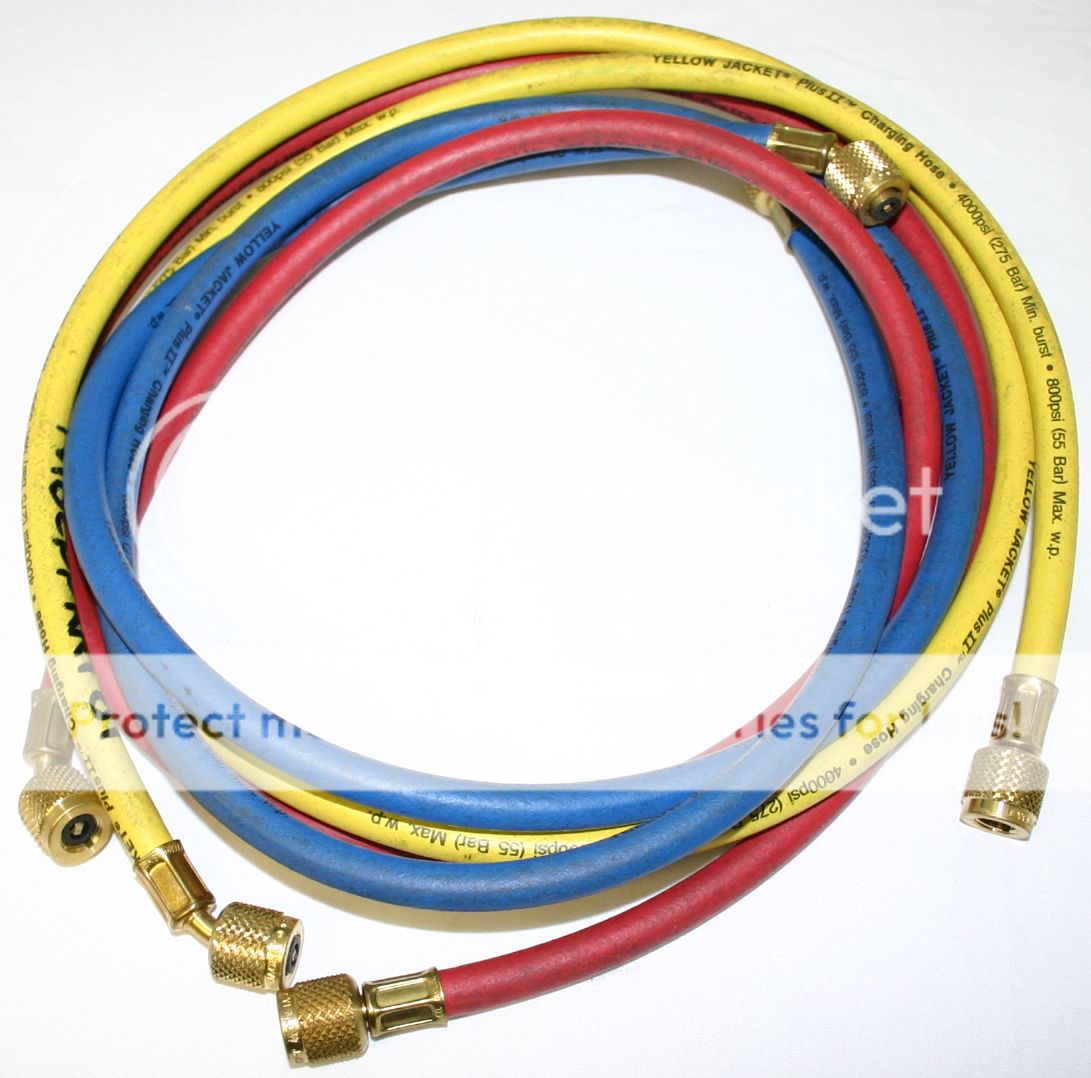 Yellow Jacket 49805 Manifold Gauge and Hose Set is used in good 