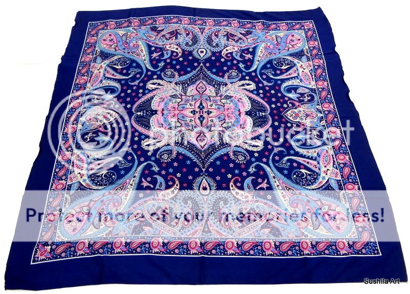   Printed Square Stole Scarf Scarves wrap Bollywood Fashion Wear  